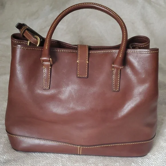 Dooney and Bourke Florentine Leather Perry Satchel - Picture 2 of 12